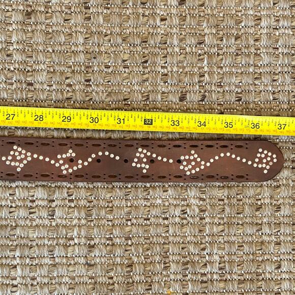 Vintage Gap Genuine Leather Studded Belt - Size M main image 9